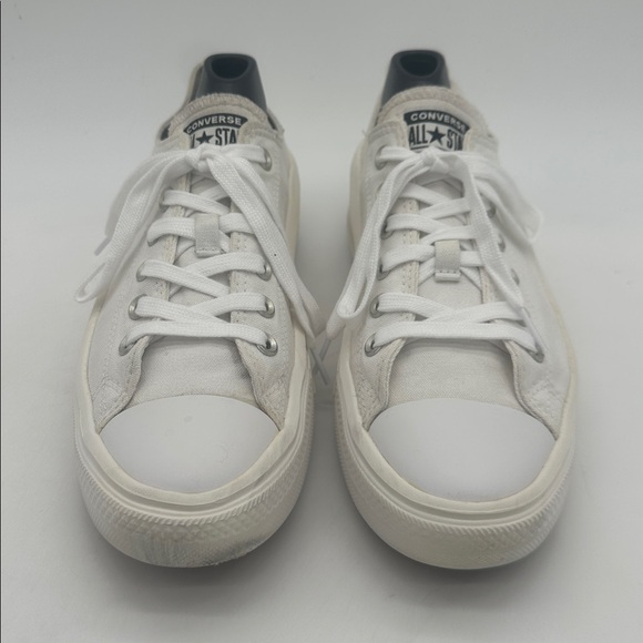 Chuck Taylor All Star Move White Classic Canvas Platform Lace up Women Size 9.5 - Picture 7 of 15